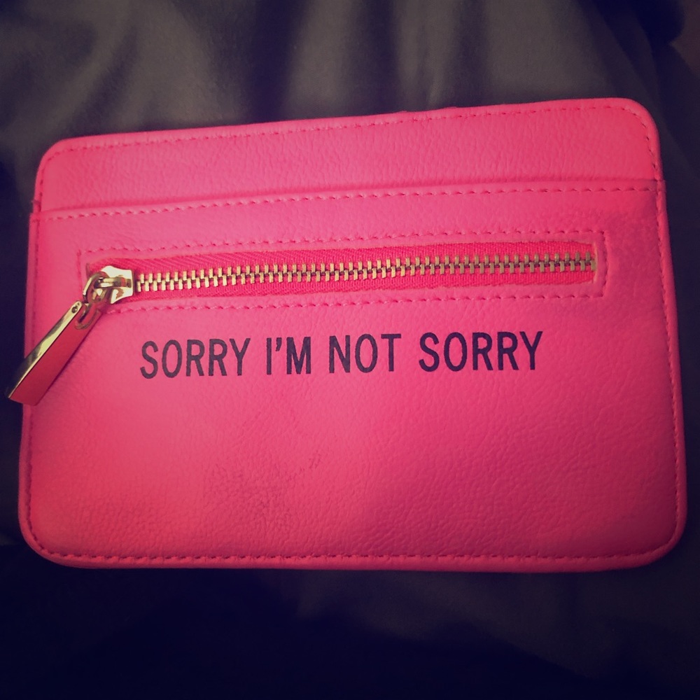 Sorry Not Sorry Flat Wallet